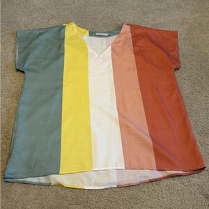 Mislook stripe short sleeve‎